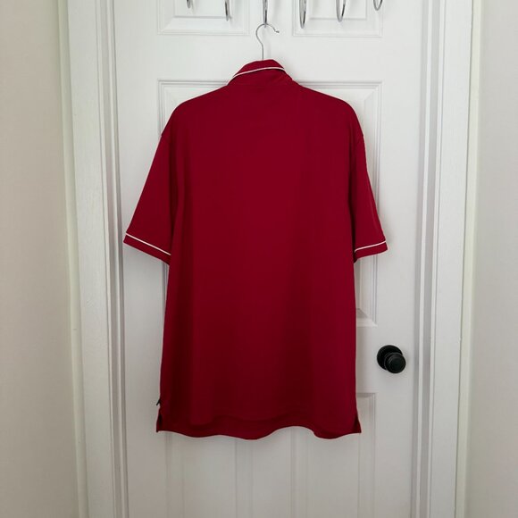 Men PGA Tour Golf Polo Shirt Athletic Fit in True Red Size Extra Extra Large - Picture 2 of 6